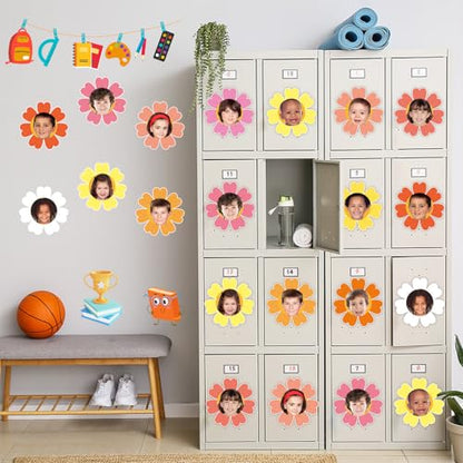60pcs Spring Theme Flower Cutouts Boho Daisy Bulletin Board Decoration Back to School Flower Paper Cut-Outs Classroom Decor for Kids Classroom DIY Craft Photo Kindergarten Preschool Wall Door Supplies - style: Spring Boho Daisy Flower