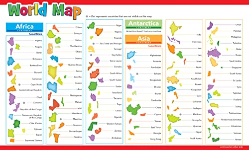 MasterPieces 60 Piece Educational Jigsaw Puzzle for Kids - World Map - 16.5"x12.75"