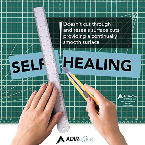 Adir Corp. Professional Self Reversible Healing Cutting Mat, 36 by 48-Inch, Green/Black - size: 48"L x 36"W