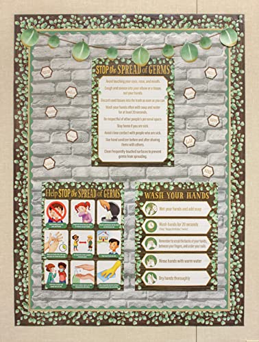 Teacher Created Resources Eucalyptus Green Scalloped Rolled Border Trim - 50ft - Decorate Bulletin Boards, Walls, Desks, Windows, Doors, Lockers, Schools, Classrooms, Homeschool & Offices