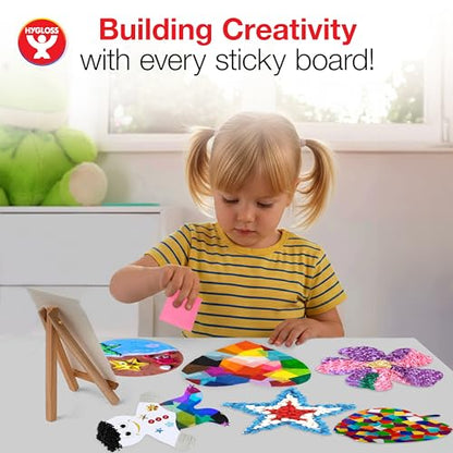 Hygloss Sticky Collage Frames - 24 Pack 6” x 8” Self Stick Collage Boards for Kids - Peel & Stick Mounting Boards for Art Projects, School Crafts, Classrooms, and DIY Displays - size: 24-Pcs, style: Frame 6” x 8”
