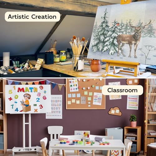 4 Pack Trifold Poster Board, 28x40 Inches White Presentation Board, Portable Display Board for Science Fair, School DIY Project and Business Exhibitions - size: 28x40, style: 4 Pack