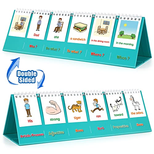 Aizweb Silly Sentence Building for Kids,Speech Therapy Learn to Read for Preschool Kindergarten 1st 2nd Grade Special Education Classroom Must Have,Homeschool Educational Toy Reading Learning Game - style: Silly Sentence Building