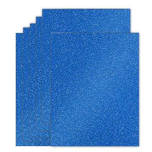 20 Sheets Blue Glitter Cardstock 8.5 x 11 Inches, Heavyweight 250gsm Premium Sparkling Card Stock Paper for Card Making DIY Craft Party Decoration School Student Supplies (Blue) - color: Blue