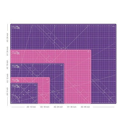 Elan Cutting Mat 36x60 Pink & Purple, Extra Large Self Healing Cutting Mat 36 x 60 Inch, 5-Ply Craft Board Pink, Hobby Board for Sewing and Quilting