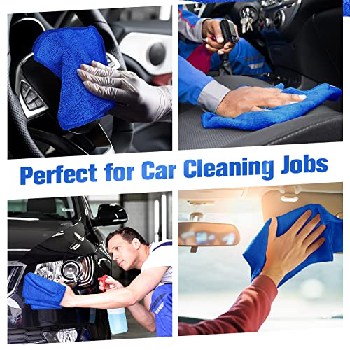 Tanlade Cleaning Cloth Dry Erase Cloth Cleaning Rags Reasonable Kitchen Towels Microfiber Towels Cars Wash(6 x 6 Inch,Blue,30 Pcs) - color: Blue, size: 6 x 6 Inch