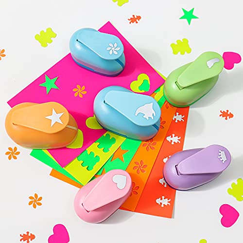 ODETOJOY Handheld Scrapbooking Punch Cutters Clearance Engraving Album Cards Paper Crafts Puncher Hole Punches Supplies with Shape (Apple) - size: Apple