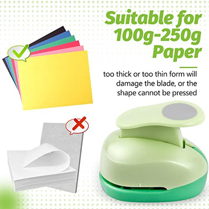 UCEC Circle Punch, 1.25 Inch Circle Hole Punch, Paper Punch Circles Craft Punch Handmade Paper Punch for Crafting Scrapbooking Cards Arts Fun Projects - color: Circle, size: 1.25 Inch