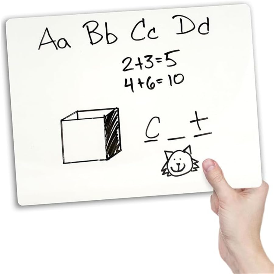 10 Pack Double Sided Dry Erase Boards Classroom Pack 12'' x 9'' Small Whiteboards for Office Teachers Students Schools Supplies Answer Dry Erase Paddles Mini Whiteboard - size: 10 pack