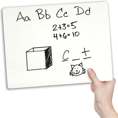 10 Pack Double Sided Dry Erase Boards Classroom Pack 12'' x 9'' Small Whiteboards for Office Teachers Students Schools Supplies Answer Dry Erase Paddles Mini Whiteboard - size: 10 pack