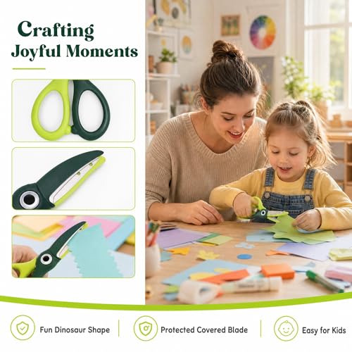 Adaptive Scissors Training Scissors with Covered Cutting Edge Adaptive Adapted Craft Tool Suitable for Paper Cutting Art Projects Activities Home Learning