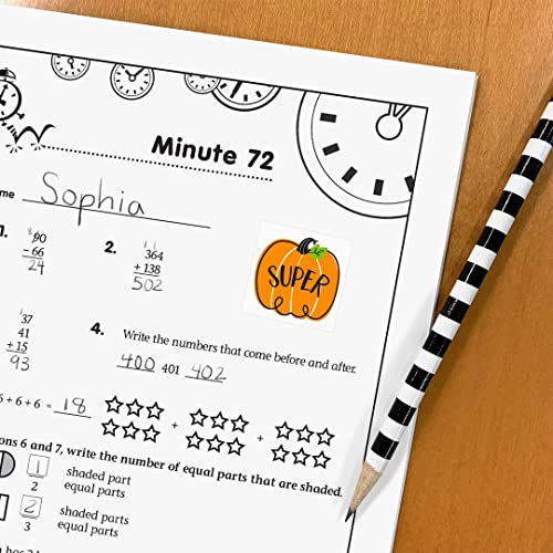 CTP Doodle Pumpkin Rewards Stickers for Classroom & Home School Students, 60 Count (Creative Teaching Press 10624) - color: Doodle Pumpkin