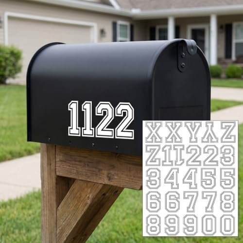 Varsity Letterman Alphabet Stickers – 150+ Black and White Collegiate Vinyl Letter Decals, 2.4 Inch Tall, for Posters, Arts, Crafts, Scrapbooking, and Personalization