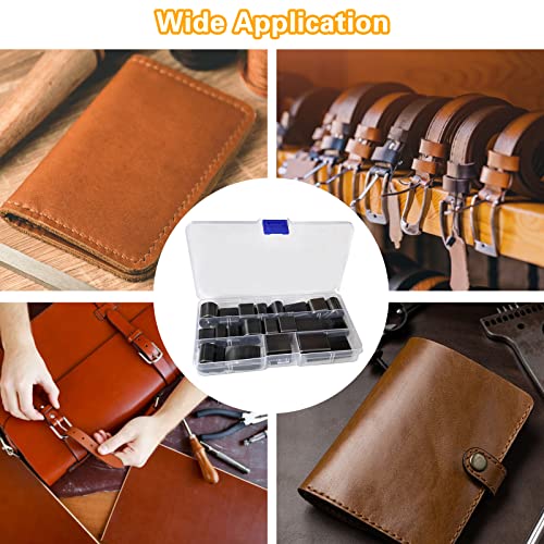 40 Pieces Leather Hole Punch Tool, Multiple Shapes Hole Punch Set for Belts, Leather Cutting Dies Kit with Storage Case & Mat, Hollow Punch Cutter Tool for Handmade DIY Crafts - size: 39 Style