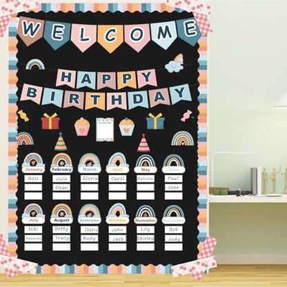Black Bulletin Board Paper Roll,14.8FTx47IN Large Reusable Waterproof Erasable Classroom Wall Background Backdrop, Fade-Resistant Fabric Wrapping Paper School Decors Teacher Supplies - color: Black