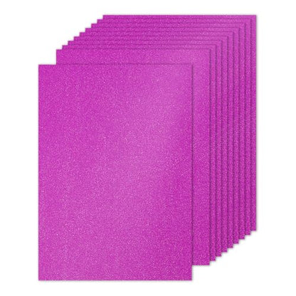 PATIKIL 10 Sheets Purple Glitter Cardstock Paper, A4 250gsm Rectangle Premium Sparkly Paper Craft Cardstock Paper for Scrapbook Card Making DIY Art Projects Wedding Party - color: Purple, size: A4