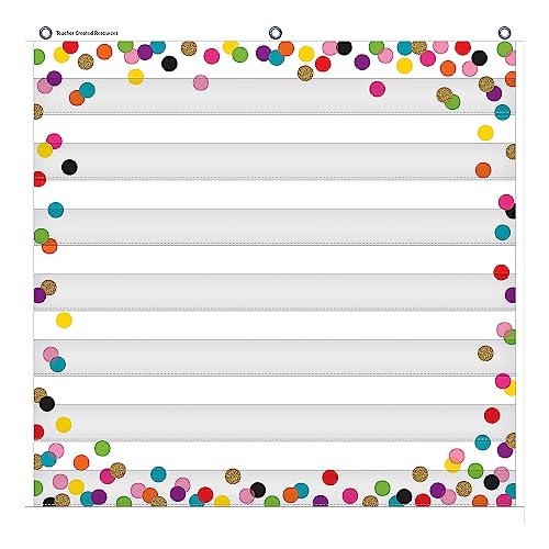 Teacher Created Resources Confetti 7 Pocket Chart (28" x 28") (TCR20327)