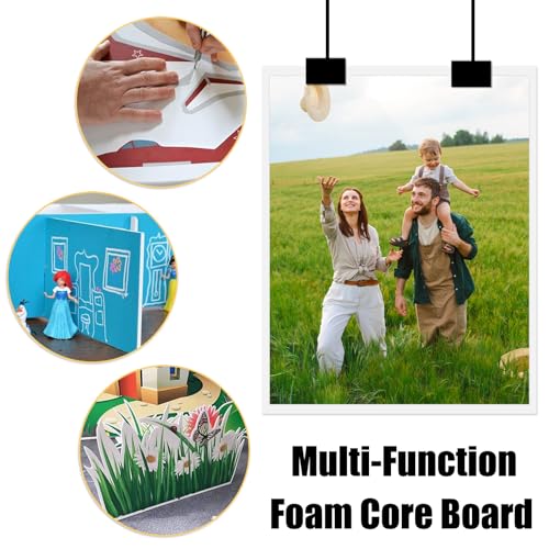 EPHECH 30 Pack White Foam Board 12" x 16.5", 3/16" Foam Core Baking Board for Projects, A3 Polystyrene Mat Board Poster Foam Board Sheets for Art Crafts, Presentation, Wedding, School Projects - size: 12" x 16.5"-30PCS