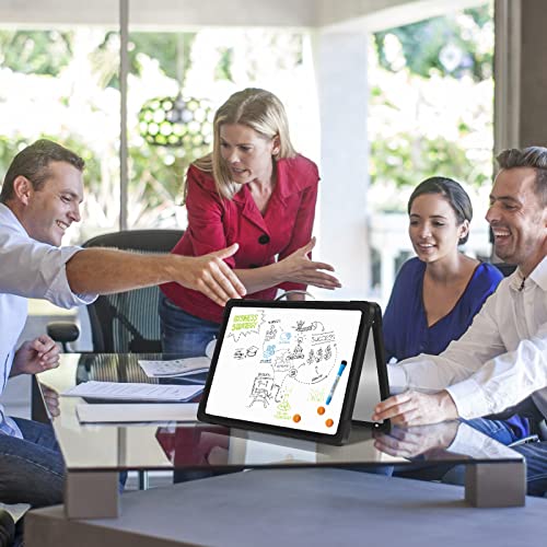 Small Dry Erase White Board Double-Sided Magnetic Portable White Board Desktop Foldable Tabletop Whiteboard Easel for Home, Office, Classroom - size: desktop 16"x12" black