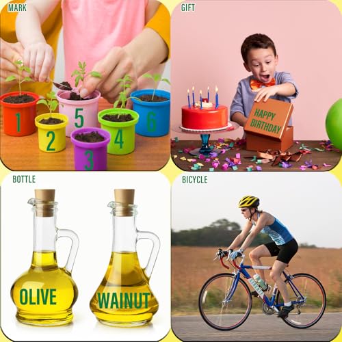 730 Pcs 10 Sheets Letter Stickers,Self Adhesive Waterproof 1.5 Inch Mailbox Numbers Vinyl Stickers,Alphabet Decals for Water Bottle,Window,Classroom,Car,Laptop,Scrapbook (Green, 1.5 Inch) - color: Green, size: 1.5 Inch