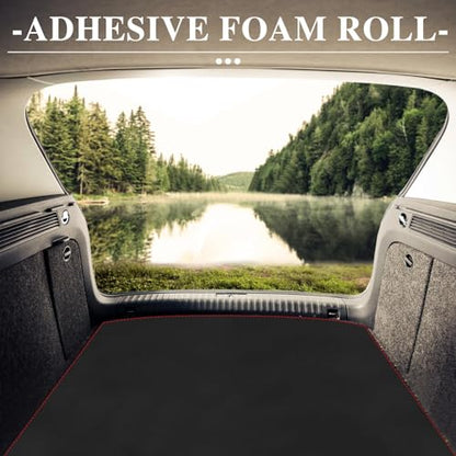 Adhesive Foam Padding Roll Closed Cell Sponge Neoprene Insulation Board Foam Sheet Pad with Sticky Back for Anti Vibration, Anti-Slip, DIY Crafts, Gaskets, Cosplay, Costume (Black, 12x59x3/4 inch) - color: Black, size: 12x59x3/4 inch