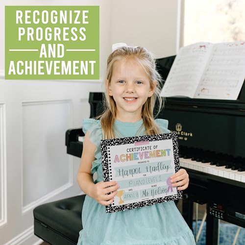 Classroom Award Certificates for Students -25 Certificate of Achievement Awards, Gold Star Certificate Paper, Preschool Graduation Certificates for Kids, Kindergarten Diploma, Star Student Honor Roll - style: Composition Notebook