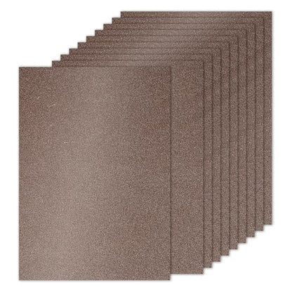 PATIKIL 10 Sheets Brown Glitter Cardstock Paper, A4 250gsm Rectangle Premium Sparkly Paper Craft Cardstock Paper for Scrapbook Card Making DIY Art Projects Wedding Party - color: Brown, size: A4