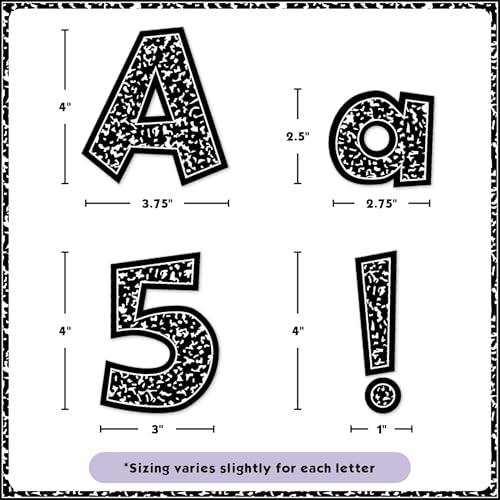 Teacher Created Resources Composition 4" Fun Font Letters Combo Pack (TCR9328)