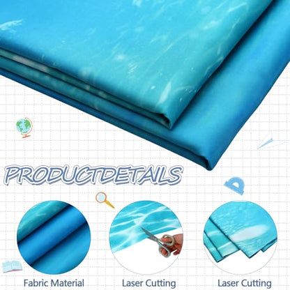 Mindsoft Bulletin Board Paper 48'' x 107'' Class Boards for Classroom Bulletin Boards Everyone is Welcome Classroom Board Decor Pillows Curtains Crafts(Underwater,1 Pc) - style: Underwater