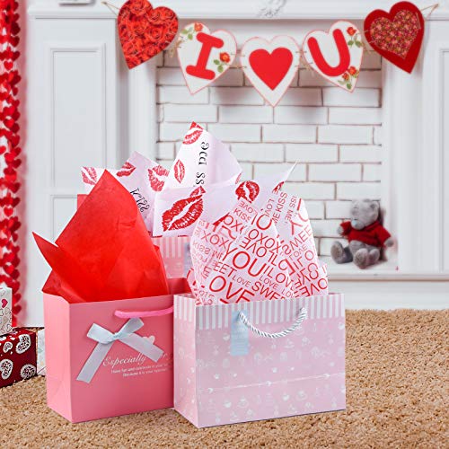 MIAHART 60 Sheets Gift Wrapping Tissue Paper Assorted 50 * 35cm Valentine's Day, Wedding, DIY Crafts, Gift Decorations