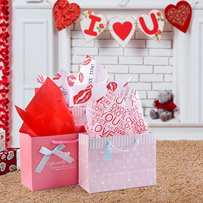 MIAHART 60 Sheets Gift Wrapping Tissue Paper Assorted 50 * 35cm Valentine's Day, Wedding, DIY Crafts, Gift Decorations