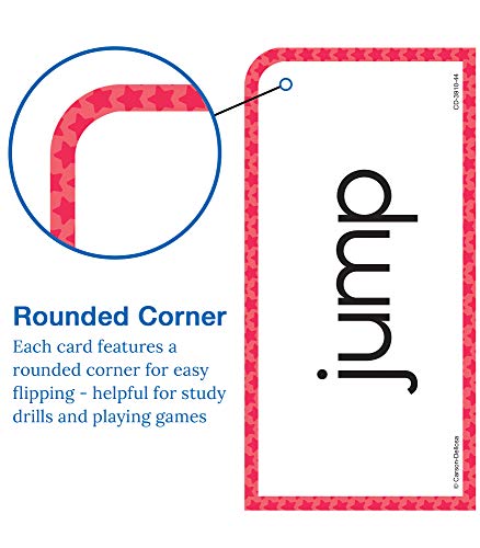 Carson Dellosa 102 Basic Sight Words Flash Cards Kindergarten, Flashcards for Kids Ages 6 and Up, Phonics and Vocabulary Kindergarten Learning Activities