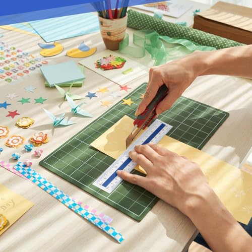 Kingdder 12 Pack Hardware Measuring Plastic Rulers, 15cm Bendable Plastic Rulers, Clear Easy-Read Markings with CM/MM to Inch Conversion Chart, for Classroom Office Home Handicraft