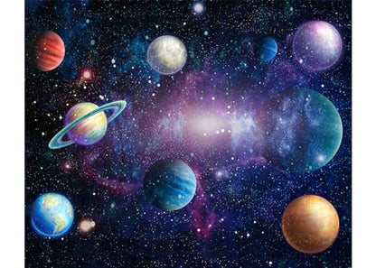 Outer Space Backdrop Starry Galaxy Banner for Baby Boys Girls Planet Theme Birthday Party, 118"x95.6" Nebula Photography Background Photoshoot Decorations Photo Studio Props Cake Table Decor - size: 118"x95.6"