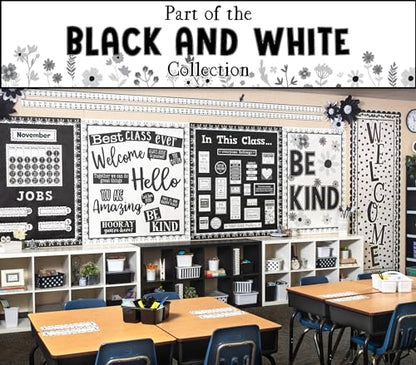 Teacher Created Resources Black and White Alphabet Line Mini Bulletin Board (TCR6807)