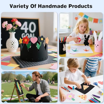 Cardstock Paper, Black Cardstock 8.5x11, 120 Sheets Card Stock, 200GSM Thick Printer Paper 8.5x11, Black Blank Card Stock Paper for Greeting Cards, DIY Cards, Wedding Invitation, Postcards - color: Black, size: 8.5x11 IN-120 Sheets