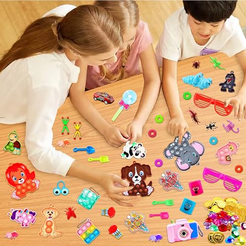 KissFuture 1000 PCS Party Favors for Kids, Fidget Toys Bulk, Prize Treasure Box Toys for Classroom, Birthday Gifts, Goodie Bags Stuffers for Kids, Pinata Stuffers, Carnival Prizes