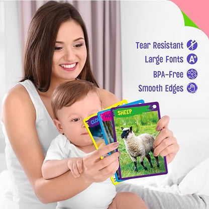 My First 120 Animals, 60PCS Realistic Zoo Animal Cards Farm/Wild/Marine Animals/Insects/Birds Flashcards Montessori & Science Educational Toys Preschool Learning for Homeschool Preschool Toddler Kids - style: Animal Cards