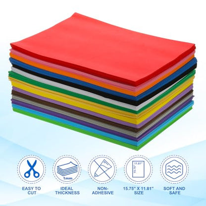 PATIKIL 10 Pcs Light Blue EVA Foam Sheets, 12 x 8 Inches Foam Sheets for Crafts Flexible DIY Handcraft Scrapbooking Art Supplies, 20x30cm - color: Light Blue, size: 11.8" x 7.87"