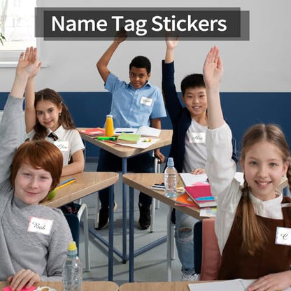 Starboling Gradient Color Plain Stickers, 200 Pcs, 3"x2" Border - Office, School & Home Name Labels - color: Gradient Color