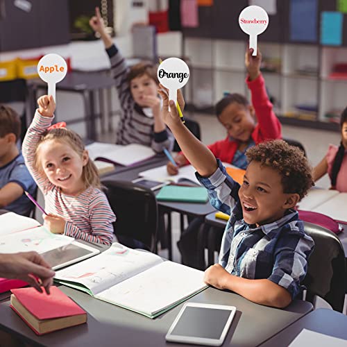 10 Pieces Dry Erase Answer Paddles Handheld Double Sided Paddles Mini White Boards Small White Board Dry Erase Signs Auction Paddles for Students Classroom Voting Games