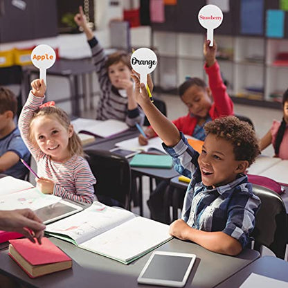 10 Pieces Dry Erase Answer Paddles Handheld Double Sided Paddles Mini White Boards Small White Board Dry Erase Signs Auction Paddles for Students Classroom Voting Games