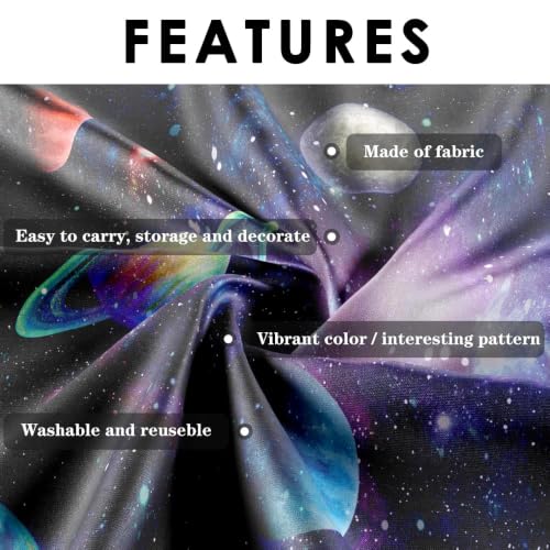 Outer Space Backdrop Starry Galaxy Banner for Baby Boys Girls Planet Theme Birthday Party, Ladvis 82.7"x59" Nebula Photography Background Photoshoot Decorations Photo Studio Props Cake Table Decor - size: 82.7"x59"
