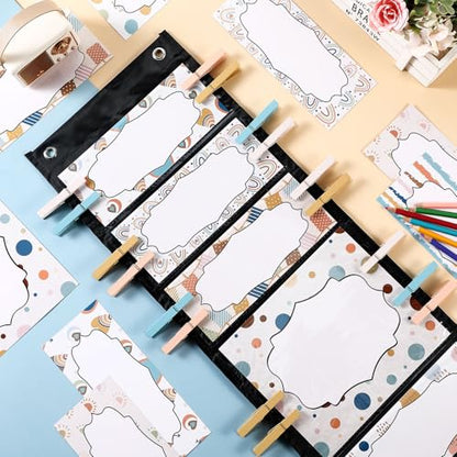 Eersida 57 Pcs Student Behavior Clip Chart for Classroom Behavior Management Track Reward Pocket Chart Hanging Bulletin Board Teacher Supplies for School Office Preschool Homeschool(Boho) - style: Boho