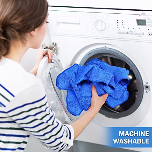 Tanlade Cleaning Cloth Dry Erase Cloth Cleaning Rags Reasonable Kitchen Towels Microfiber Towels Cars Wash(6 x 6 Inch,Blue,30 Pcs) - color: Blue, size: 6 x 6 Inch