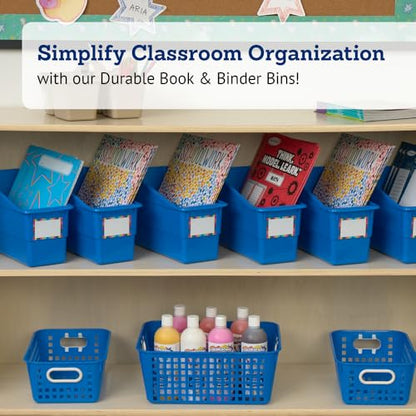 Really Good Stuff Durable Book & Binder Holders - 6 Pack - Blue - color: Blue