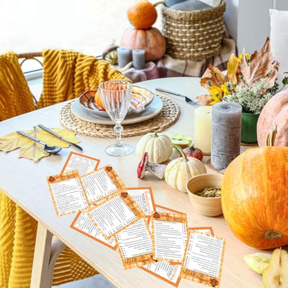 COCHIE 30 Players Thanksgiving Games for Family Party Adults Office Large Groups, Truth or Turkey Games, Autumn Riddles Game, Fall Classroom Activities with Answer Key (Thanksgiving C) - style: Thanksgiving C