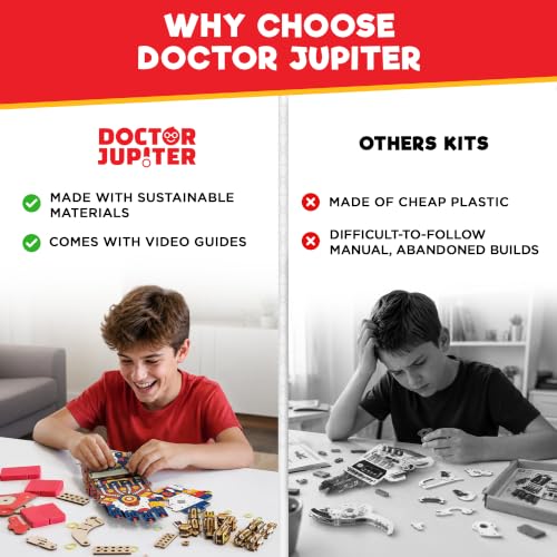 Doctor Jupiter Robotic Hand STEM Toy for Ages 8-13 | Birthday Gifts for Boys & Girls 8,9,10,11,12,13,14 Year Old | Cyborg Hand, Engineering Kit | Learning & Educational Toys - style: Robotic Hand: 8+