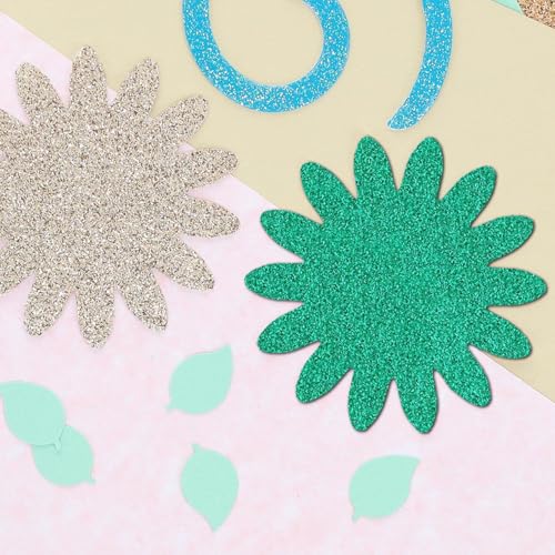Accent Design Paper Accents Variety Pack, Glitter Cardstock, Mermaid, 8.5x11 Inch, 6 Pack, Iridescent Glitter Cardstock, Scrapbooking, Cards, and Party Decor