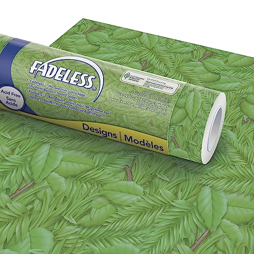 Fadeless Bulletin Board Paper, Fade-Resistant Paper for Classroom Decor, 48” x 12’, Tropical Foliage, 1 Roll - color: Tropical Foliage, size: 48" x 12'